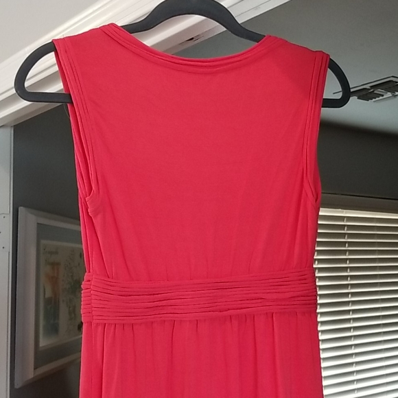 Coral Max Studio Maxi Dress floor length soft flowy cotton blend - Picture 4 of 6